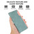 Google Pixel 11 Pro XL ABEEL Color Block Magnetic RFID Leather Phone Case - Cyan-Pink