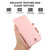 Google Pixel 11 Pro XL ABEEL Delicate Texture Splicing RFID Leather Phone Case - Pink