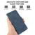 Google Pixel 11 Pro XL ABEEL Frosted Magnetic RFID Leather Phone Case - Blue