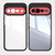 Google Pixel 11 Pro XL Acrylic Hybrid TPU Armor Shockproof Phone Case - Black Red