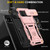 Google Pixel 11 Pro XL Armor PC + TPU Camera Shield Phone Case - Rose Gold