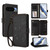 Google Pixel 11 Pro XL Butterfly Love Flower Multi-card Zipper Wallet Leather Phone Case - Black
