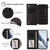 Google Pixel 11 Pro XL Butterfly Love Flower Multi-card Zipper Wallet Leather Phone Case - Black