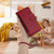 Google Pixel 11 Pro XL Butterfly Love Flower Multi-card Zipper Wallet Leather Phone Case - Wine Red