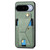 Google Pixel 11 Pro XL Carbon Fiber Wallet Flip Card K-shaped Holder Phone Case - Green