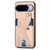 Google Pixel 11 Pro XL Carbon Fiber Wallet Flip Card K-shaped Holder Phone Case - Khaki