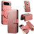 Google Pixel 11 Pro XL CaseNeo MagSafe RFID Anti-theft Zipper Wallet Retro Leather Phone Case - Pink