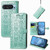 Google Pixel 11 Pro XL Cat and Dog Embossed Leather Phone Case - Green