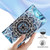 Google Pixel 11 Pro XL Colored Drawing Pattern Plain Weave Leather Phone Case - Undersea Mandala