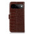Google Pixel 11 Pro XL Crocodile Top Layer Cowhide Leather Phone Case - Brown