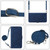 Google Pixel 11 Pro XL Crossbody 3D Embossed Flip Leather Phone Case - Blue