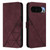 Google Pixel 11 Pro XL Crossbody 3D Embossed Flip Leather Phone Case - Wine Red