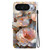 Google Pixel 11 Pro XL Crystal-Texture Painted Vegan Leather Phone Case - Gilded Peony