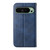 Google Pixel 11 Pro XL Cubic Grid Calf Texture Magnetic Leather Phone Case - Blue