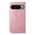 Google Pixel 11 Pro XL Cubic Grid Calf Texture Magnetic Leather Phone Case - Rose Gold