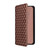 Google Pixel 11 Pro XL Cubic Grid Texture Flip Leather Phone Case - Brown