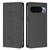 Google Pixel 11 Pro XL Cute Cats Embossed Magnetic RFID Vegan Leather Phone Case - Black