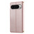 Google Pixel 11 Pro XL Cute Cats Magnetic Closure Vegan Leather Phone Case with Strap - Rose Gold