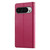 Google Pixel 11 Pro XL Cute Cats Magnetic Closure Vegan Leather Phone Case with Strap - Rose Red