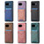 Google Pixel 11 Pro XL Denim Texture Leather Skin Phone Case with Card Slot - Purple