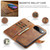 Google Pixel 11 Pro XL DG.MING Crazy Horse Texture Detachable Magnetic Leather Phone Case - Brown