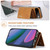 Google Pixel 11 Pro XL DG.MING M1 Series 3-Fold Multi Card Wallet + Magnetic Phone Case - Brown