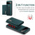 Google Pixel 11 Pro XL DG.MING M1 Series 3-Fold Multi Card Wallet + Magnetic Phone Case - Green