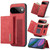 Google Pixel 11 Pro XL DG.MING M1 Series 3-Fold Multi Card Wallet + Magnetic Phone Case - Red