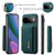 Google Pixel 11 Pro XL DG.MING M2 Series 3-Fold Multi Card Bag + Magnetic Phone Case - Green