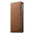 Google Pixel 11 Pro XL Dierfeng Metal Snap Magnetic RFID Vegan Leather Phone Case - Light Brown