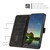 Google Pixel 11 Pro XL Dream Triangle Leather Phone Case with Lanyard - Black