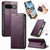 Google Pixel 11 Pro XL Elastic Wristband Magnetic Suction Leather Phone Case - Purple
