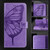 Google Pixel 11 Pro XL Embossed Butterfly Leather Phone Case - Purple