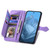 Google Pixel 11 Pro XL Embossed Flower Zipper Leather Phone Case - Purple