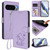 Google Pixel 11 Pro XL Embossed Heart Cat Leather Phone Case with Hand Strap - Light Purple