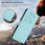 Google Pixel 11 Pro XL Embossed Heart Cat Leather Phone Case with Hand Strap - Mint Green