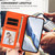 Google Pixel 11 Pro XL Embossed Heart Cat Leather Phone Case with Hand Strap - Orange