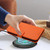 Google Pixel 11 Pro XL Embossed Heart Cat Leather Phone Case with Hand Strap - Orange