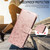 Google Pixel 11 Pro XL Embossed Heart Dog RFID Blocking Wallet Leather Phone Case - Rose Gold