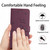 Google Pixel 11 Pro XL Embossed Kitten Phone Leather Case with Lanyard - Wine Red