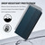 Google Pixel 11 Pro XL Embossed Meander Pattern RFID Vegan Leather Phone Case - Dark Blue