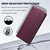Google Pixel 11 Pro XL Embossed Meander Pattern RFID Vegan Leather Phone Case - Dark Purple