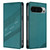 Google Pixel 11 Pro XL Embossed Multi-functional Wallet Retro Leather Phone Case - Dark Green
