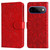 Google Pixel 11 Pro XL Embossed Sunflower Leather Phone Case - Red