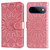 Google Pixel 11 Pro XL Embossed Sunflower Leather Phone Case - Rose Gold
