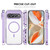 Google Pixel 11 Pro XL ENKAY Hat-Prince Magnetic Matte Translucent Phone Case with 0.18mm Ultrasonic Unlock Glass Film - Purple