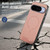 Google Pixel 11 Pro XL Fabric Magnetic PU Back Cover Phone Case - Pink