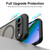 Google Pixel 11 Pro XL Fan Dun Series TPU Hybrid PC Frosted Magsafe Phone Case - Black