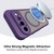 Google Pixel 11 Pro XL Fan Dun Series TPU Hybrid PC Frosted Magsafe Phone Case - Purple