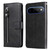 Google Pixel 11 Pro XL Fashion Calf Texture Zipper Leather Phone Case - Black
